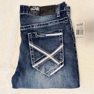 True Luck Jeans - Men's Dark Wash Bootcut Jeans